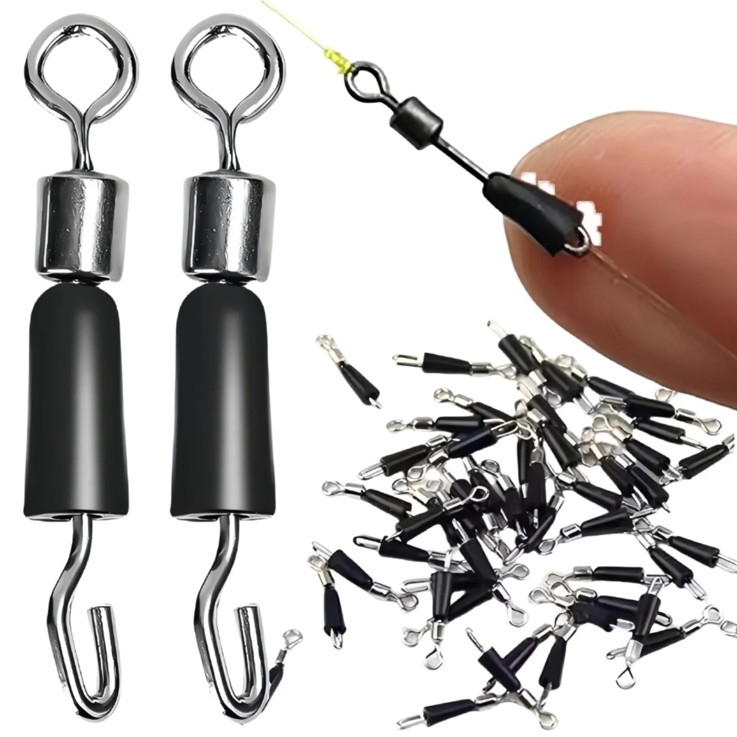 Fishing Hook Jig - 50개입 잉어 낚시 퀵 체인지 피더