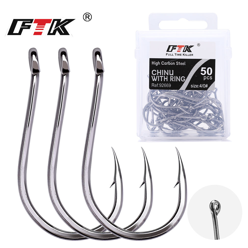 Fishing Hook Circle - FTK CHINU 링형 미늘가 있는 낚시바늘