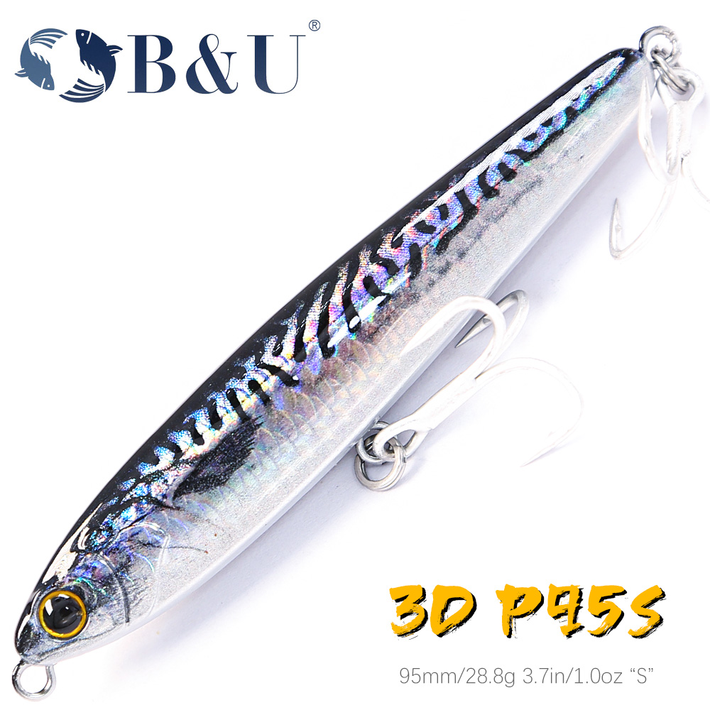 Fishing Hook Treble - B&U 싱킹 연필 낚시 미끼 무게