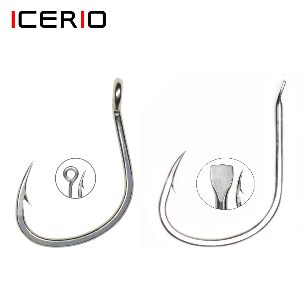 Fishing Hook Assortment - ICERIO 10PCS 무광택 주석 코팅 부식