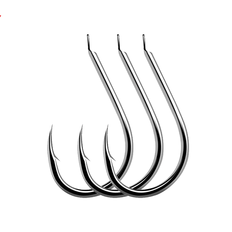 Fishing Hook Circle - 7 사이즈 가시 낚시 후크, 블랙