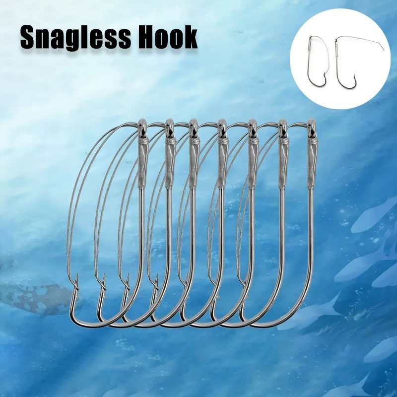 Fishing Hook Weedless - 20/40개 위드리스 오프셋 웜 후크 -