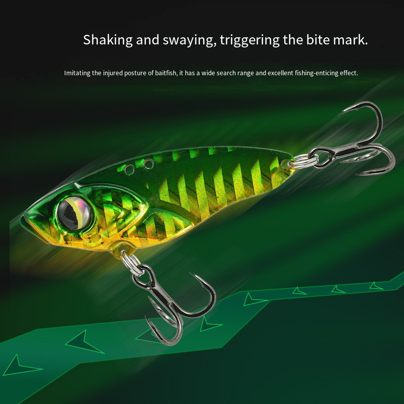 메탈 VIB 낚시 루어 하드 진동 블레이드 베이트 3D - Fishing Hook Treble 리뷰 및 가격
