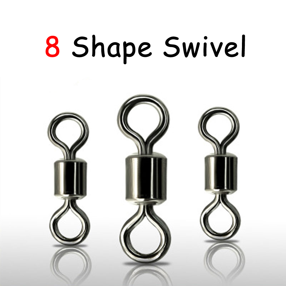 블랙 8 모양 롤링 회전 낚시 스위블 스냅 후크 커넥터 - Fishing Hook Size 리뷰 및 가격