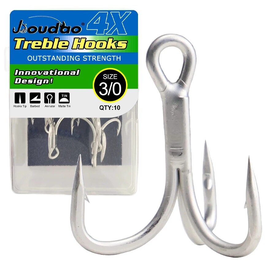 낚시 트레블 후크 높은 탄소강 4X 미끼 미끼 낚시를위 - Fishing Hook Offset 리뷰 및 가격