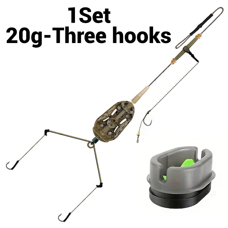 리드코어가 포함된 3개의 후크로 묶인 잉어 헤어 리그  - Fishing Hook Assortment 리뷰 및 가격