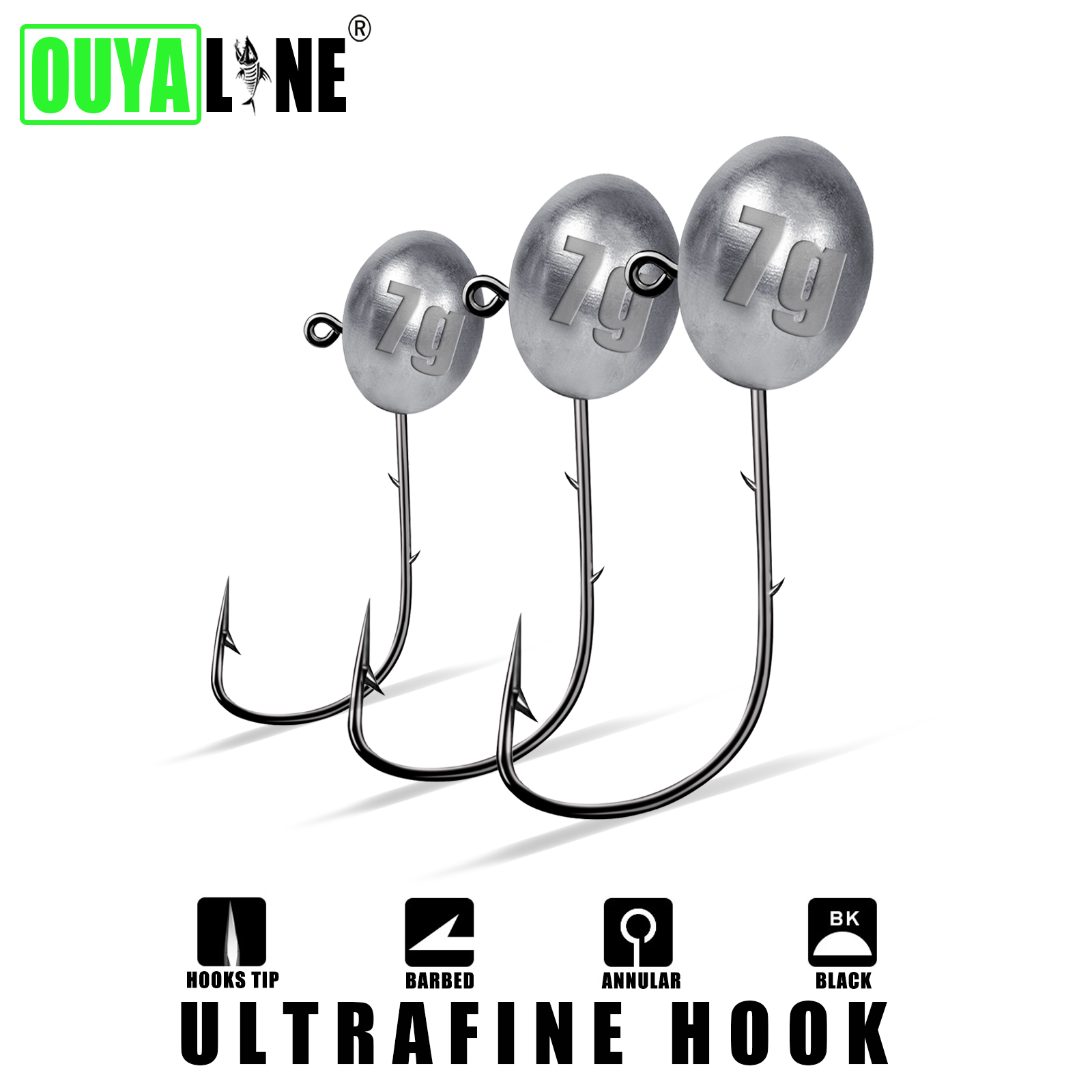 지그 헤드 후크 1X Rockfish Ajing 낚시  - Fishing Hook Offset 리뷰 및 가격