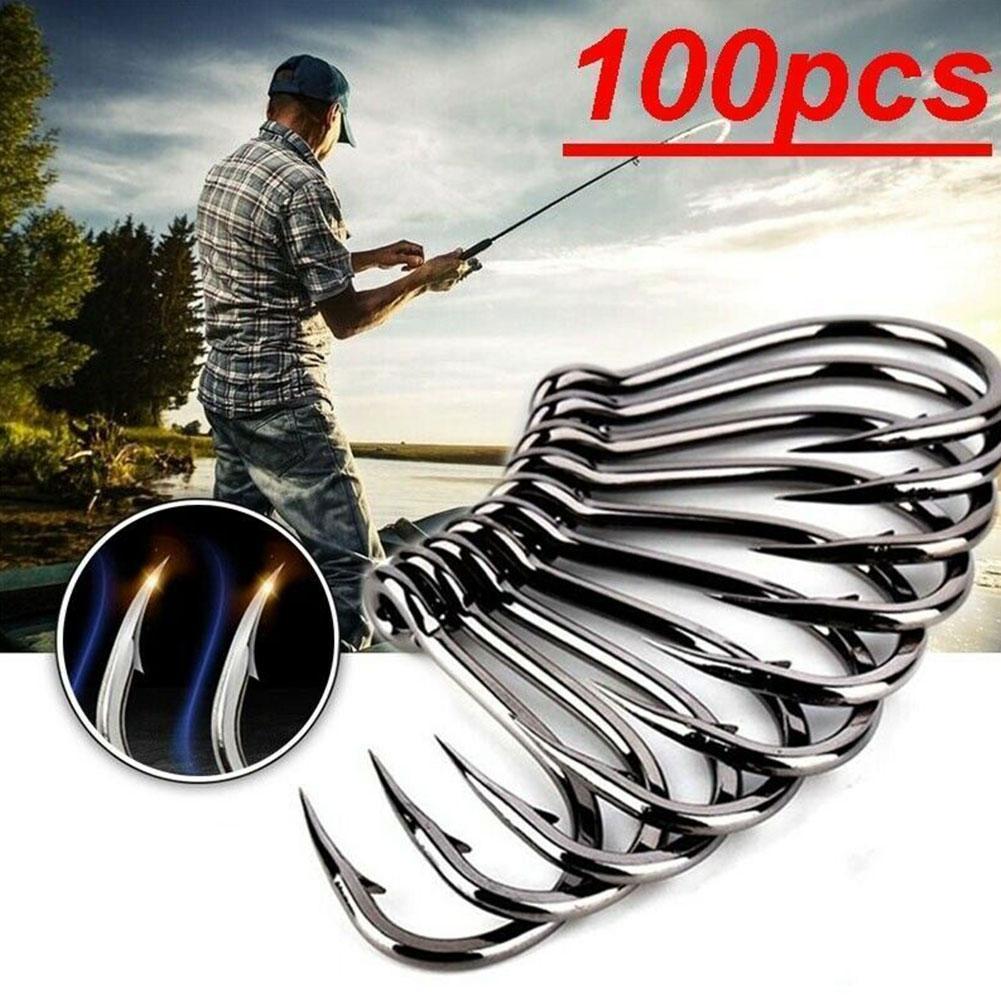 100개입 박스형 낚시 바늘 고탄소강 미늘 달린 원형  - Fishing Hook Circle 리뷰 및 가격