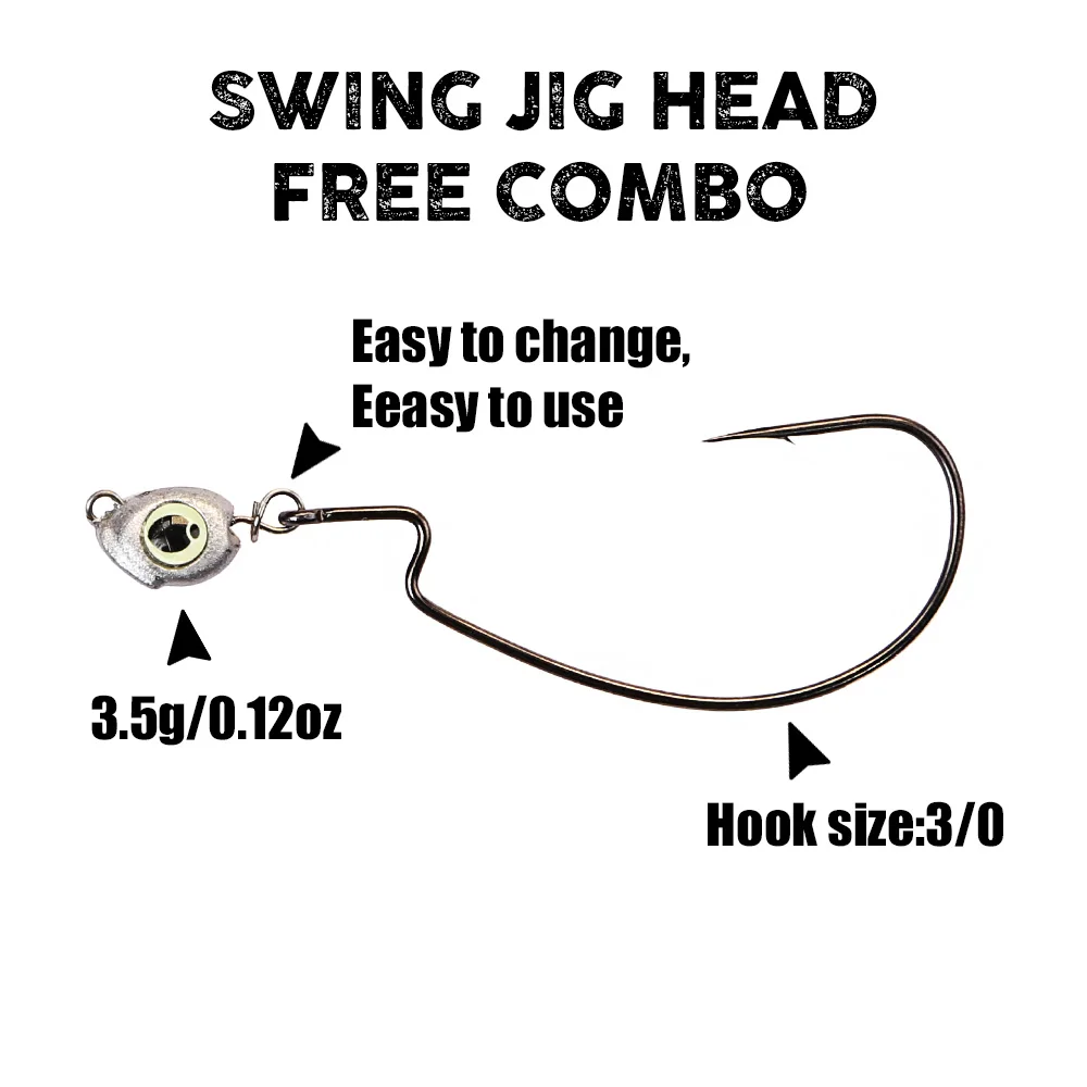 B&U 스윙 지그 헤드 체부라슈카 싱커 낚시 지그 헤드 - Fishing Hook Jig 리뷰 및 가격
