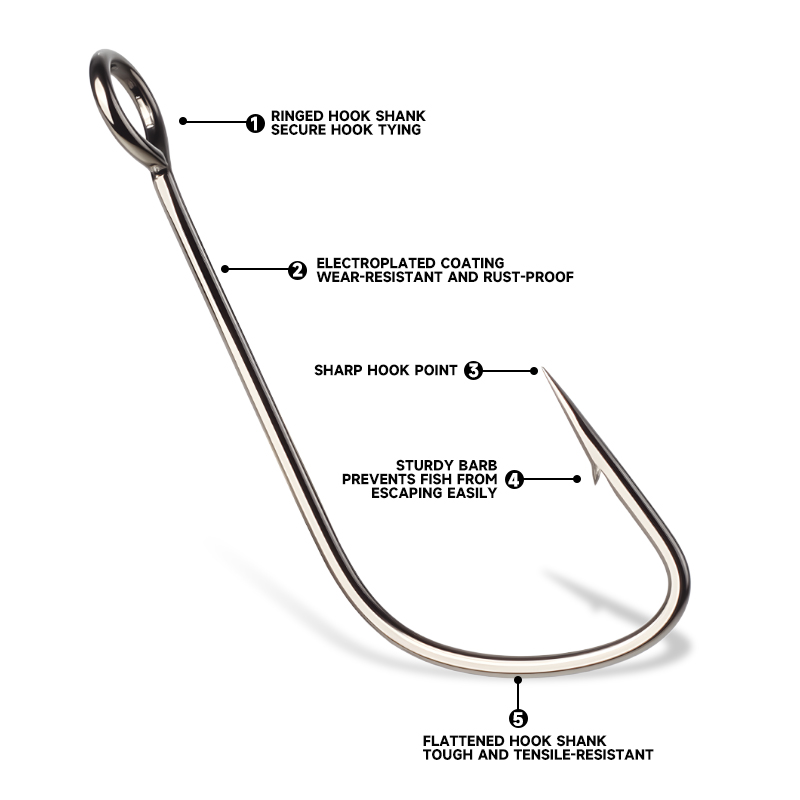 슈퍼콘티넨트 2 # -12 #   10pcs 바브 후크 - Fishing Hook Offset 리뷰 및 가격